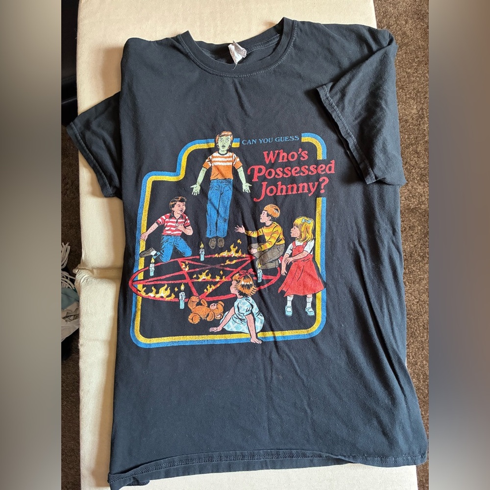 Graphic T-Shirt - Black And graphic  t blue